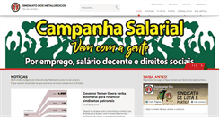 Desktop Screenshot of metalurgicosrj.org.br