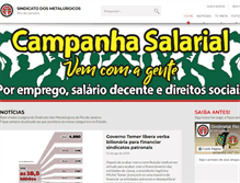 Tablet Screenshot of metalurgicosrj.org.br